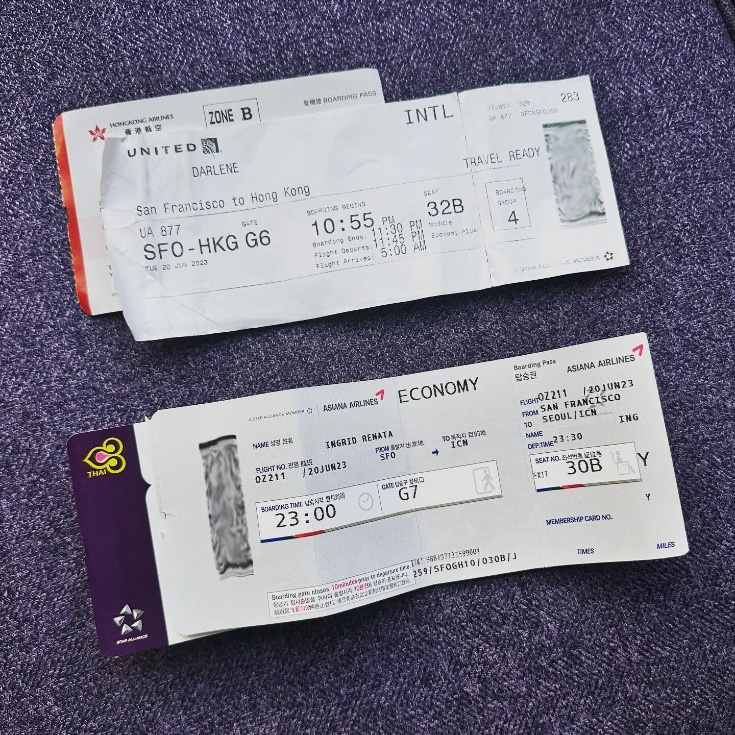 We love coconuts so much we'll take the middle seat and separation anxiety for them! #throwback #SeoulLayover #HongKongLayover #SeeYouInThailandBabe!