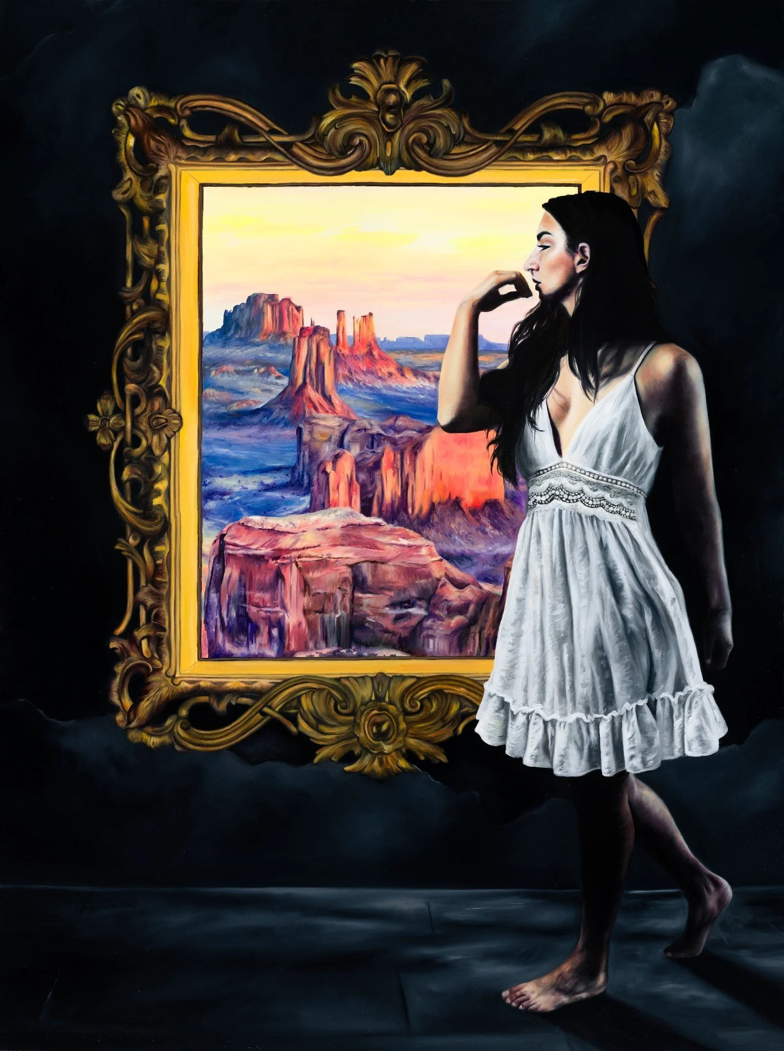 I'll be happy if... - oil on canvas - 40 x 30  in -  2025