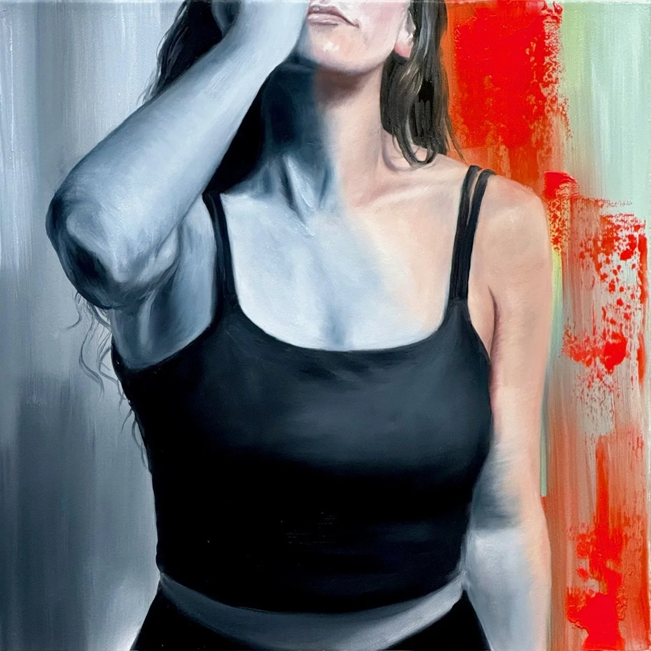 Grey Study - oil on canvas - 12 x 12  in - 2025