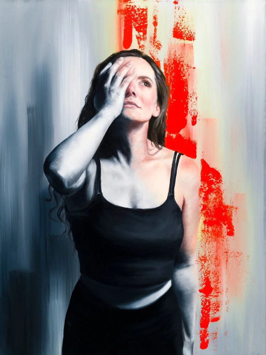 Peeling Back the Grey - oil on canvas - 24 x 18  in - 2025
