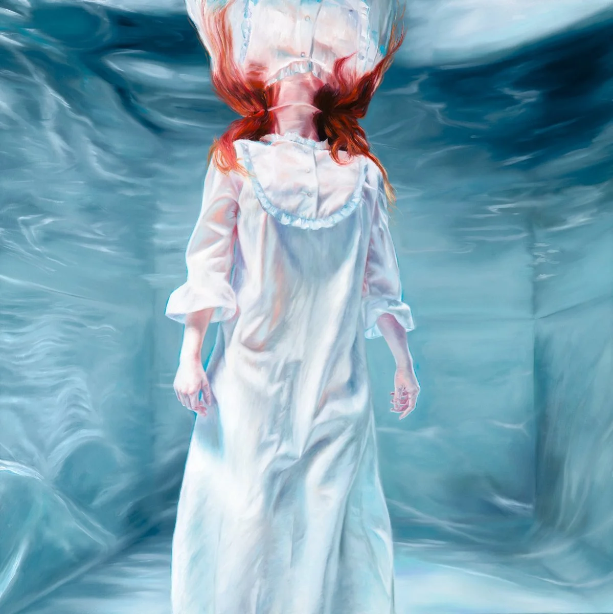 Deluge - oil on canvas - 30 x 30  in - 2025