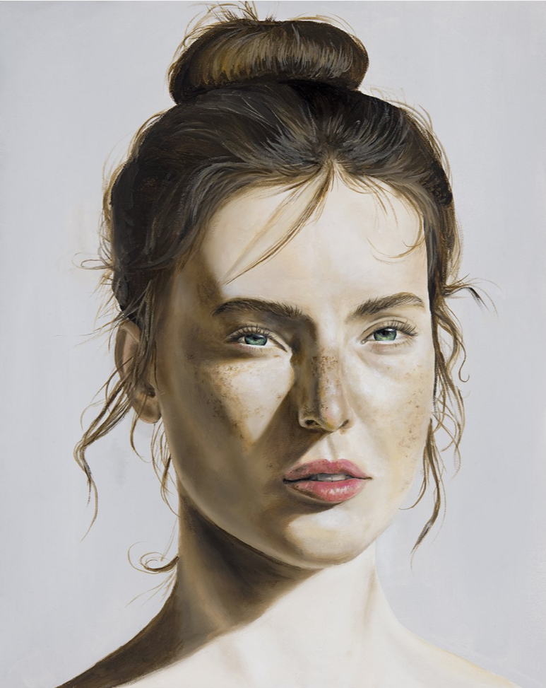 A Woman's Gaze - oil on canvas - 20 x 16  in - 2019