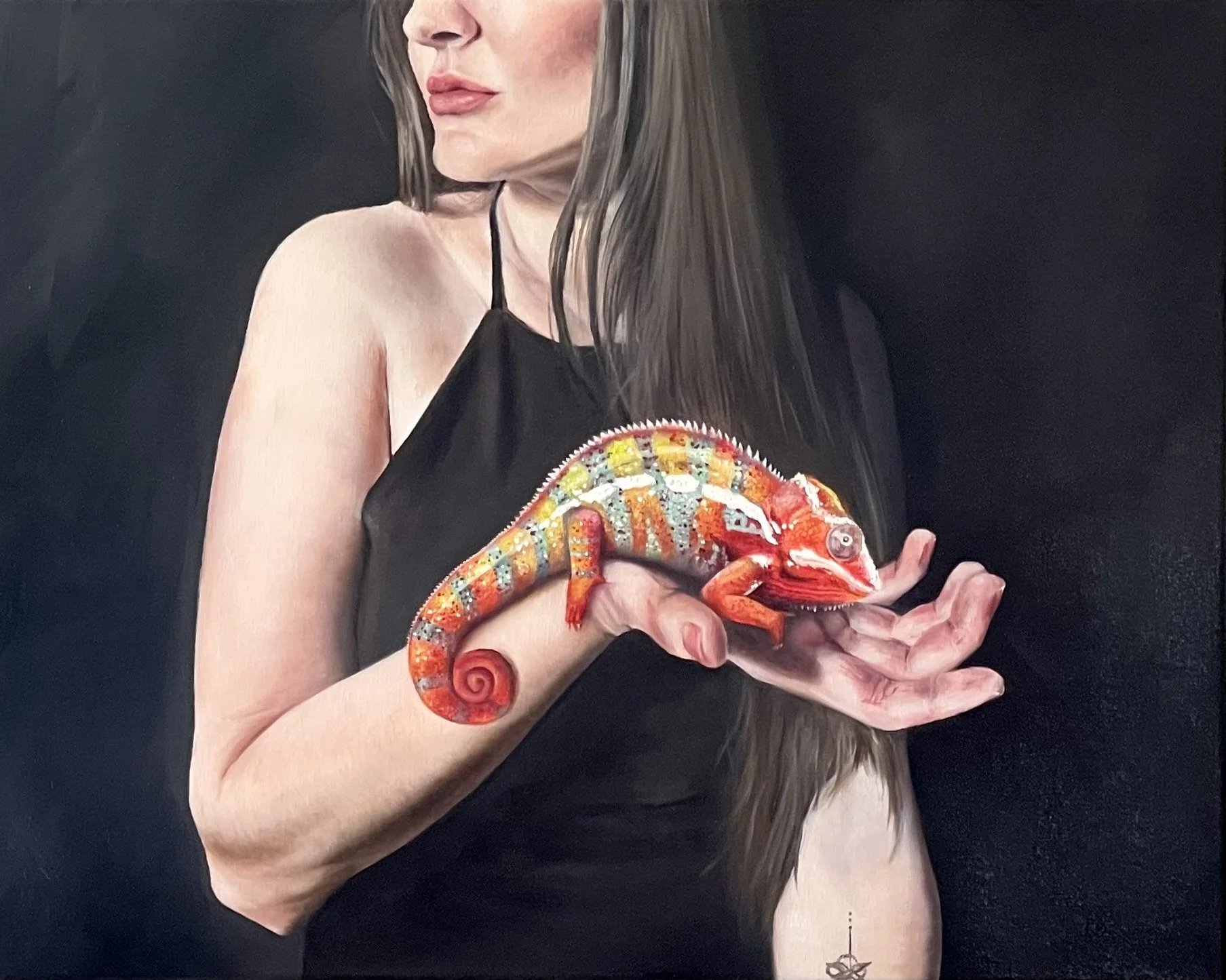 All the right shades, except one - oil on canvas - 16 x 20  in - 2024