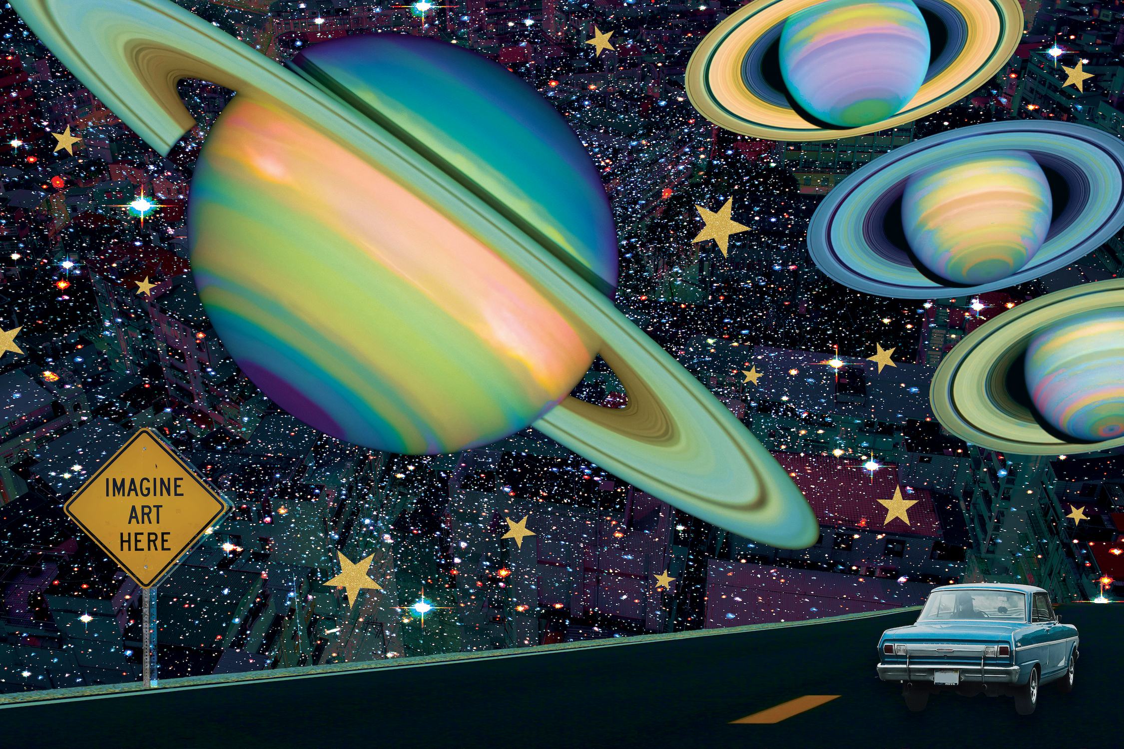 Road to Rings / 12" x 18" / 2025