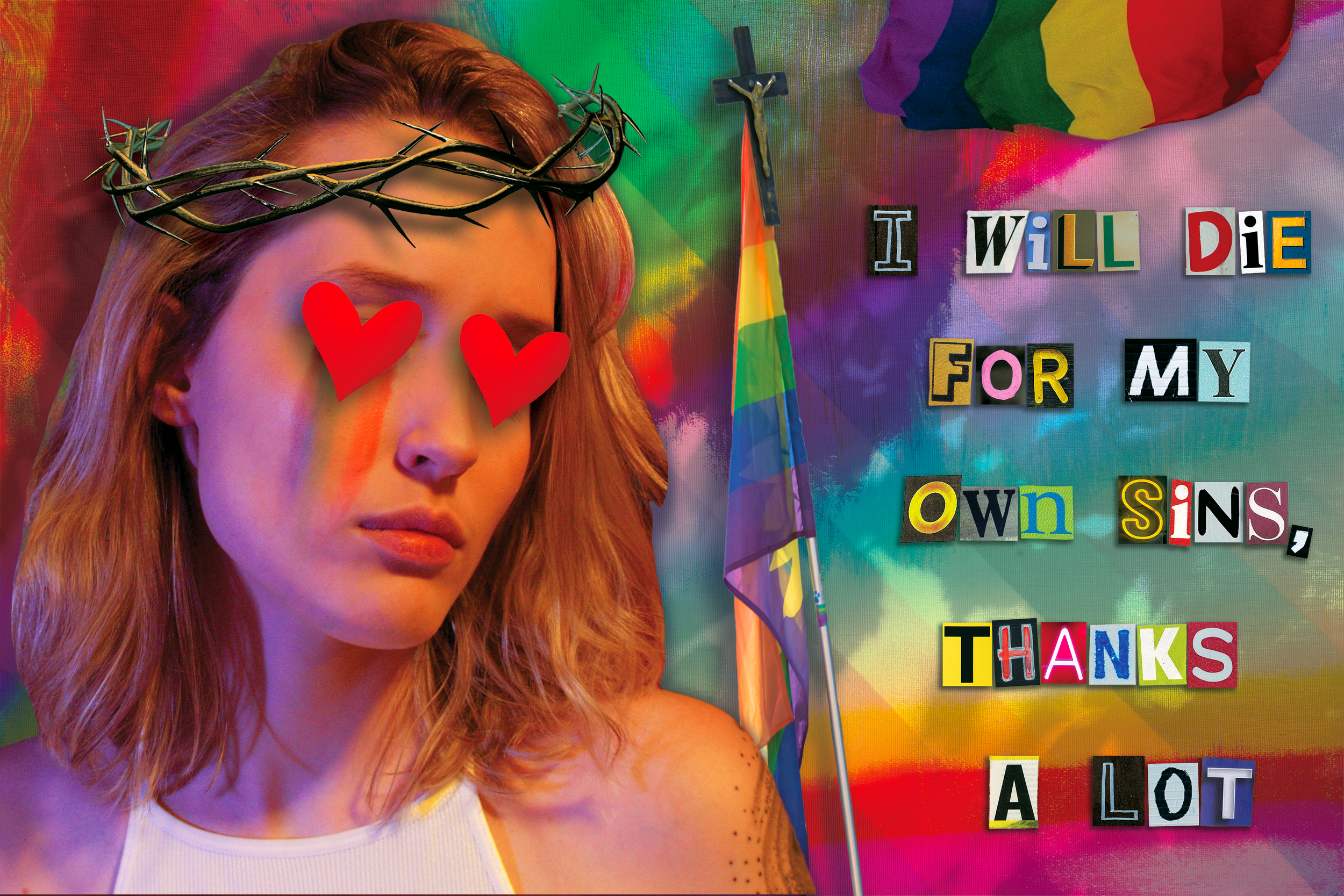 "I Will Die For My Own Sins" / 8" x 12" / 2025