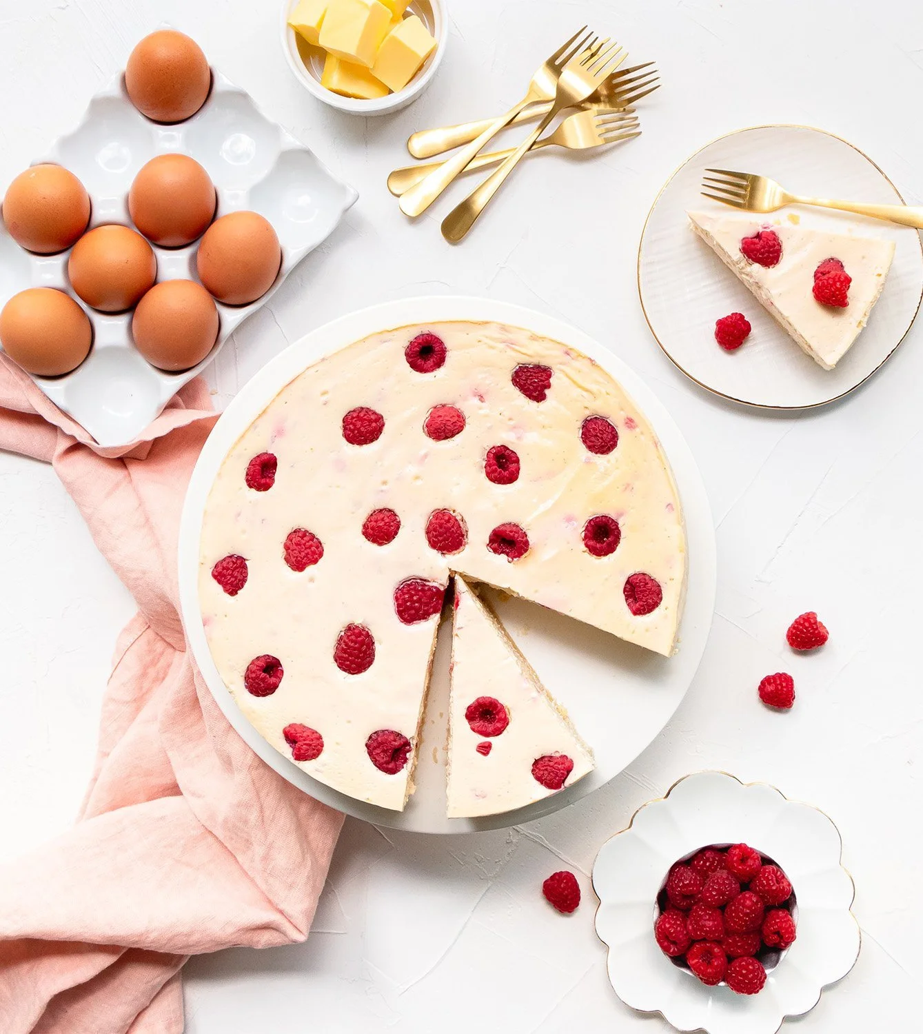 Keto Friendly Raspberry Cheesecake