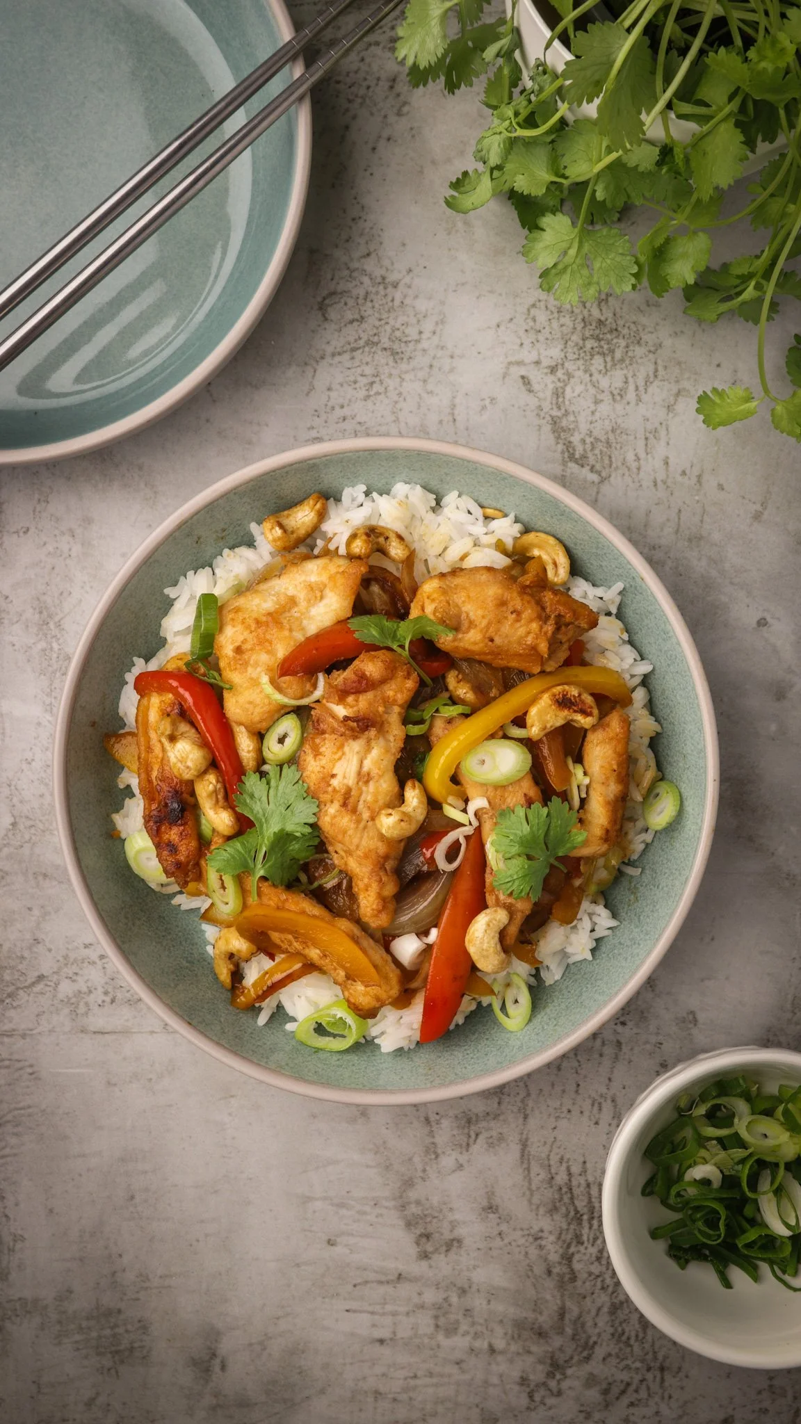 Chicken cashew stir fry
