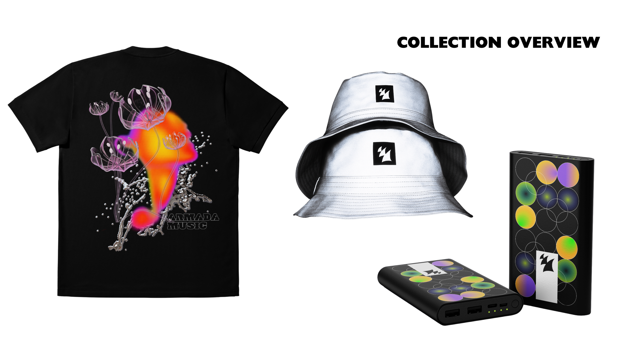 Merch line designed for Armada Music.