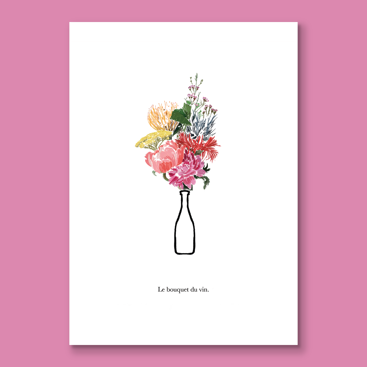 Affiche A3 ou 50x70⎜Bouquet du vin
