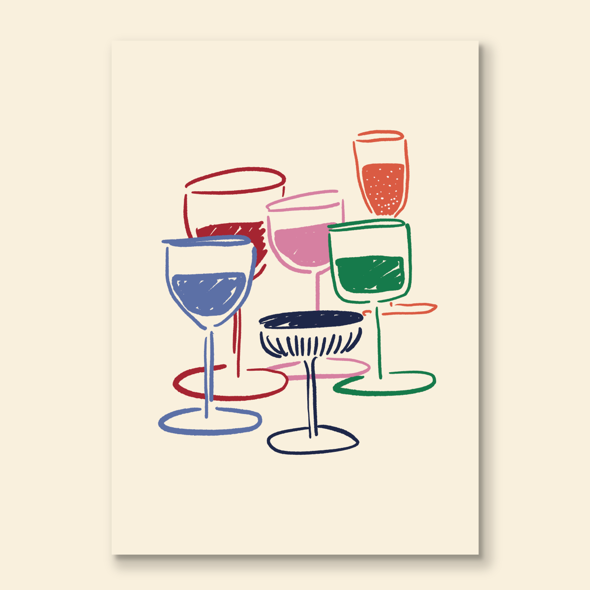 Affiche A3 ou 50x70⎜Verres