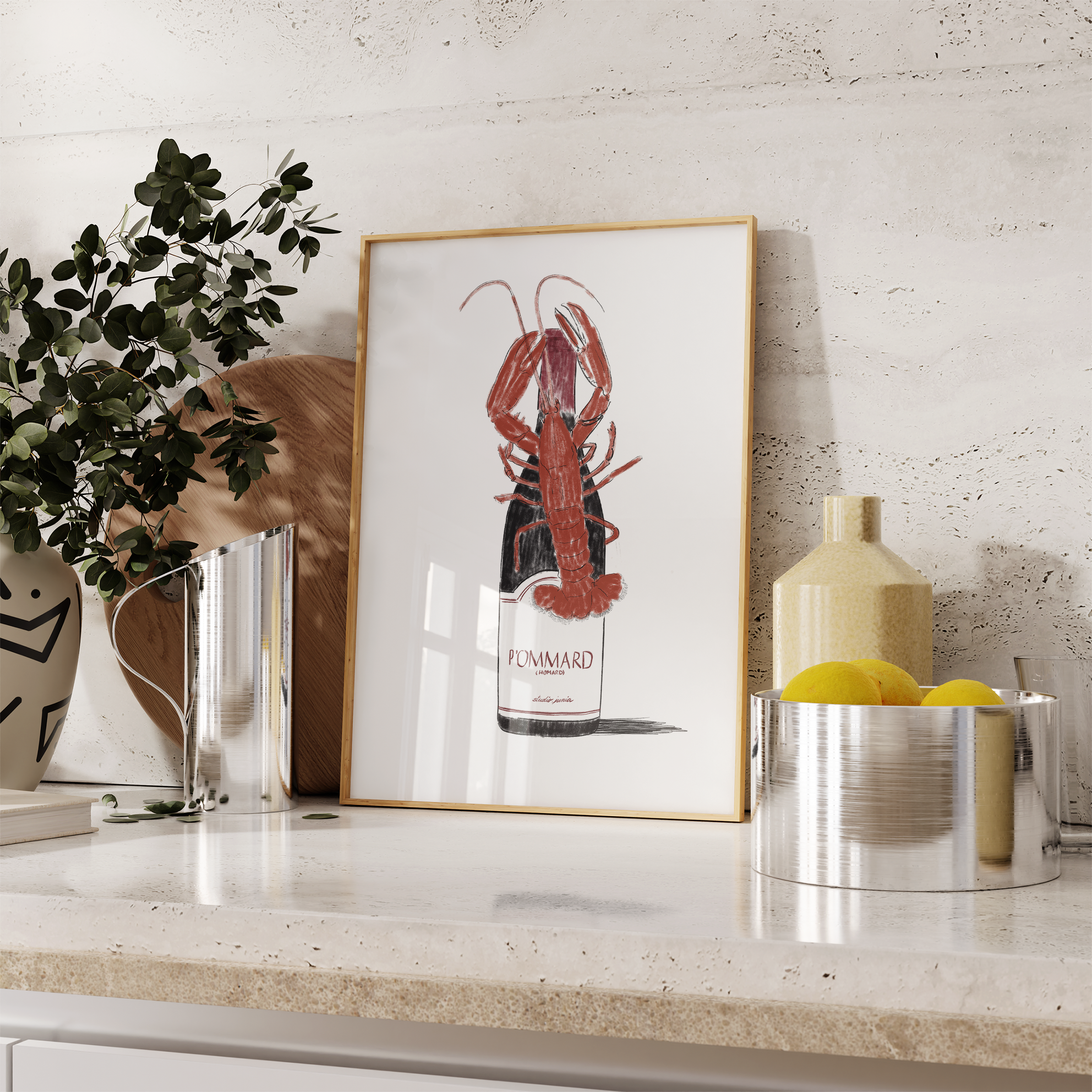 🦞 Affiche 30x40⎜Homard/Pomard 🦞