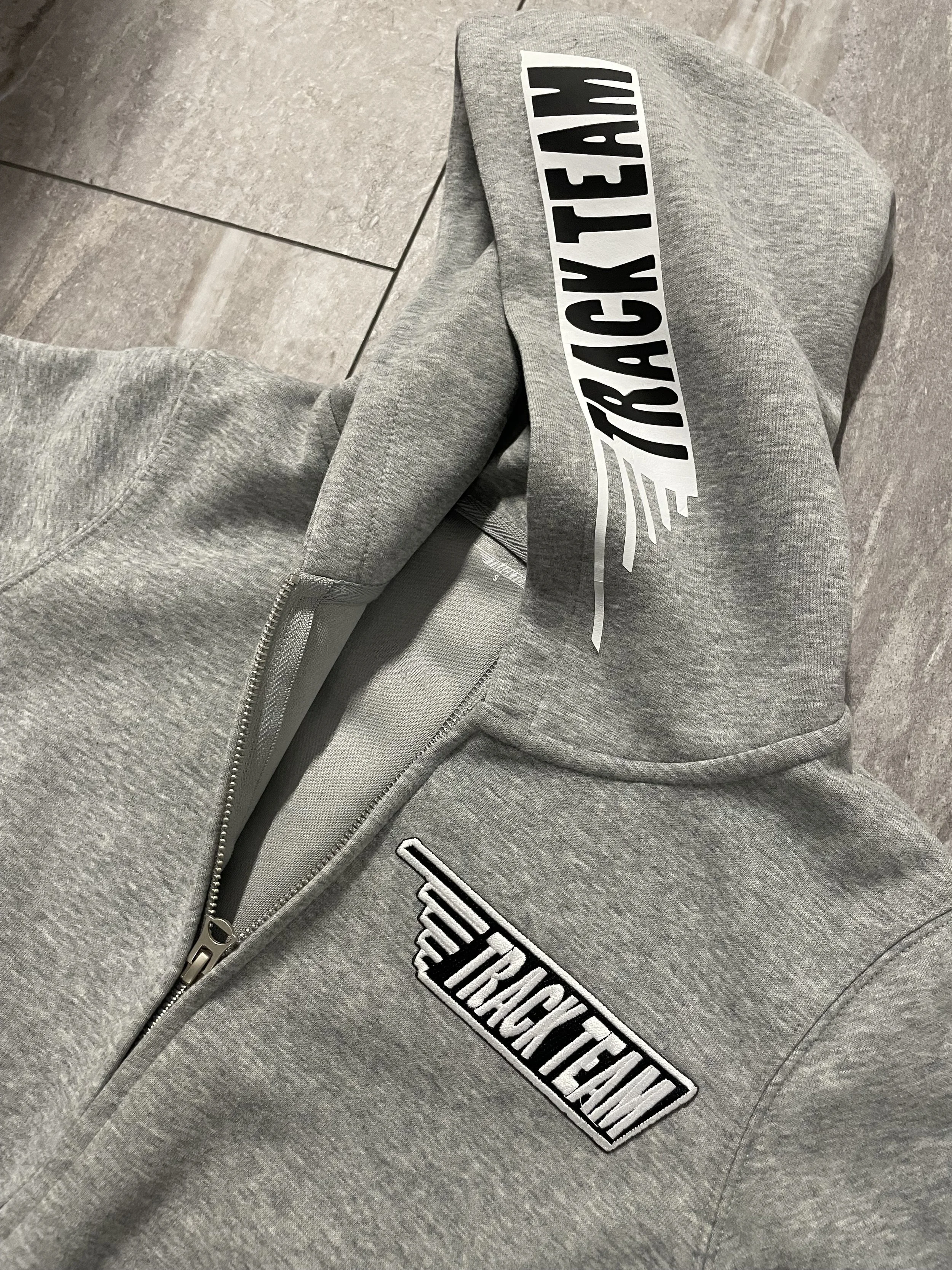 Cool Grey Cropped hoodie