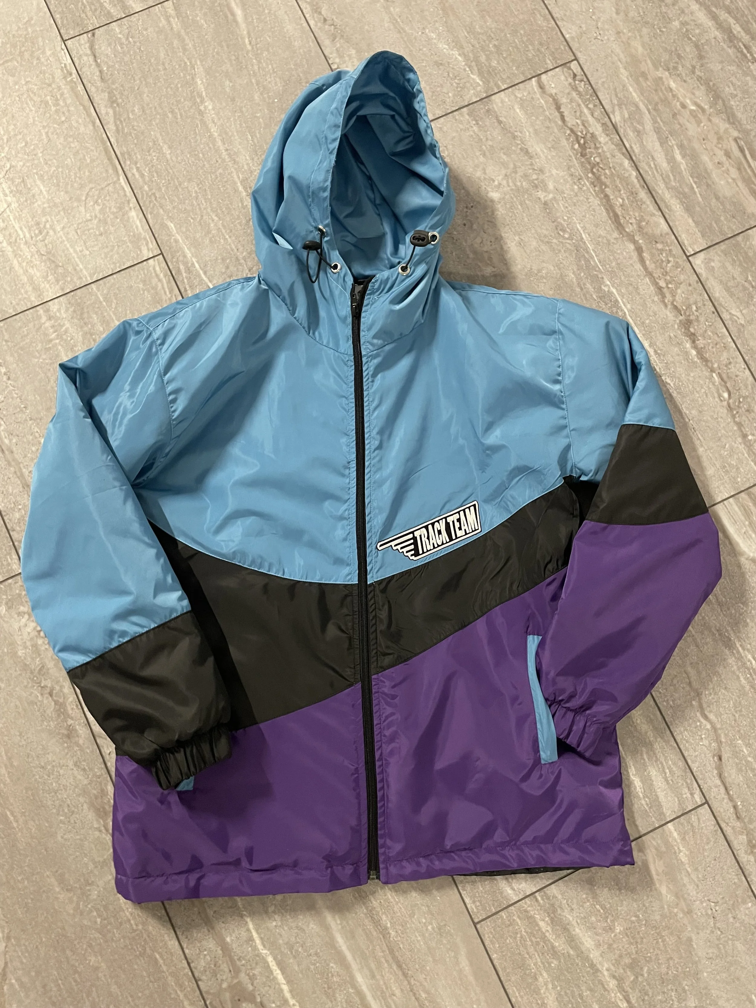 Purple X Light Blue Winter Jacket