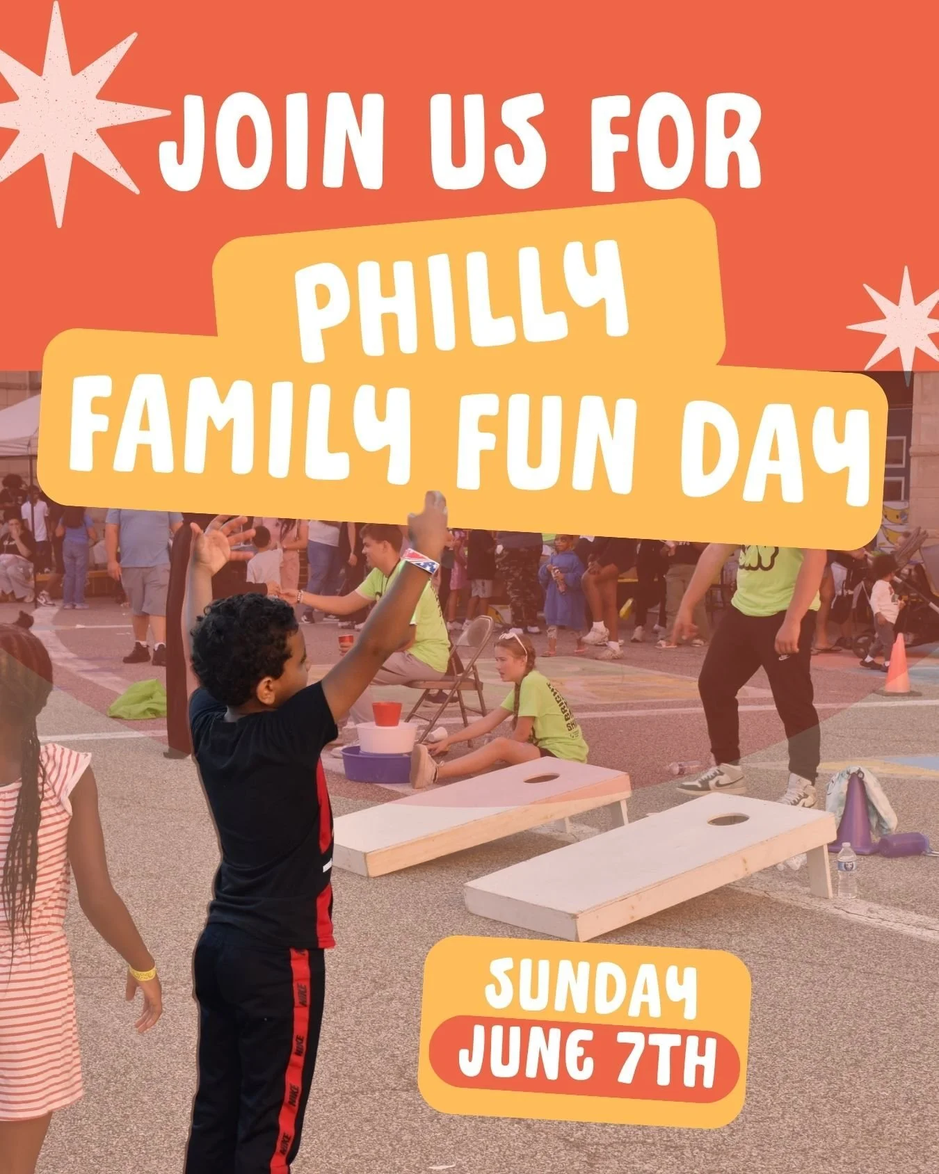 🎉 PHILLY FAMILY FUN DAY IS BACK! 🎉

Mark your calendars! We are bringing the community together for an unforgettable afternoon of laughter, games, and neighborhood fun. Bring the whole family out to enjoy!

Learn more, sign up to volunteer, or get 