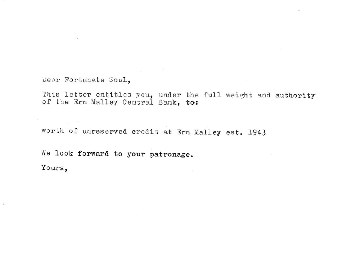 Ern Malley Gift Card