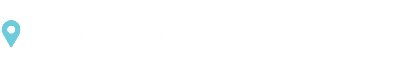 Map marker icon followed by text "Serving Escondido & North County San Diego"