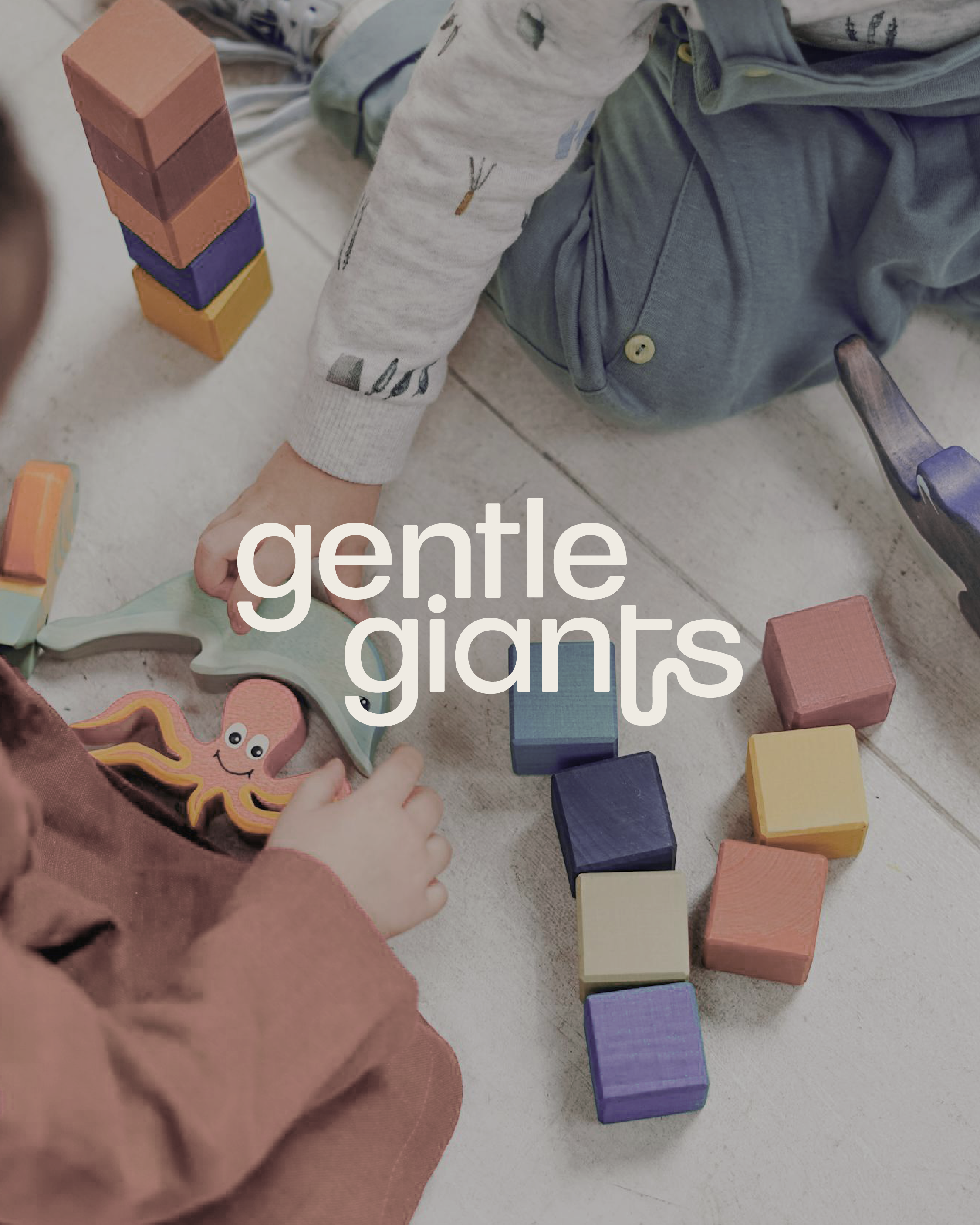 Gentle Giants Daycare Brand Identity by Weenk Creative - Wordmark