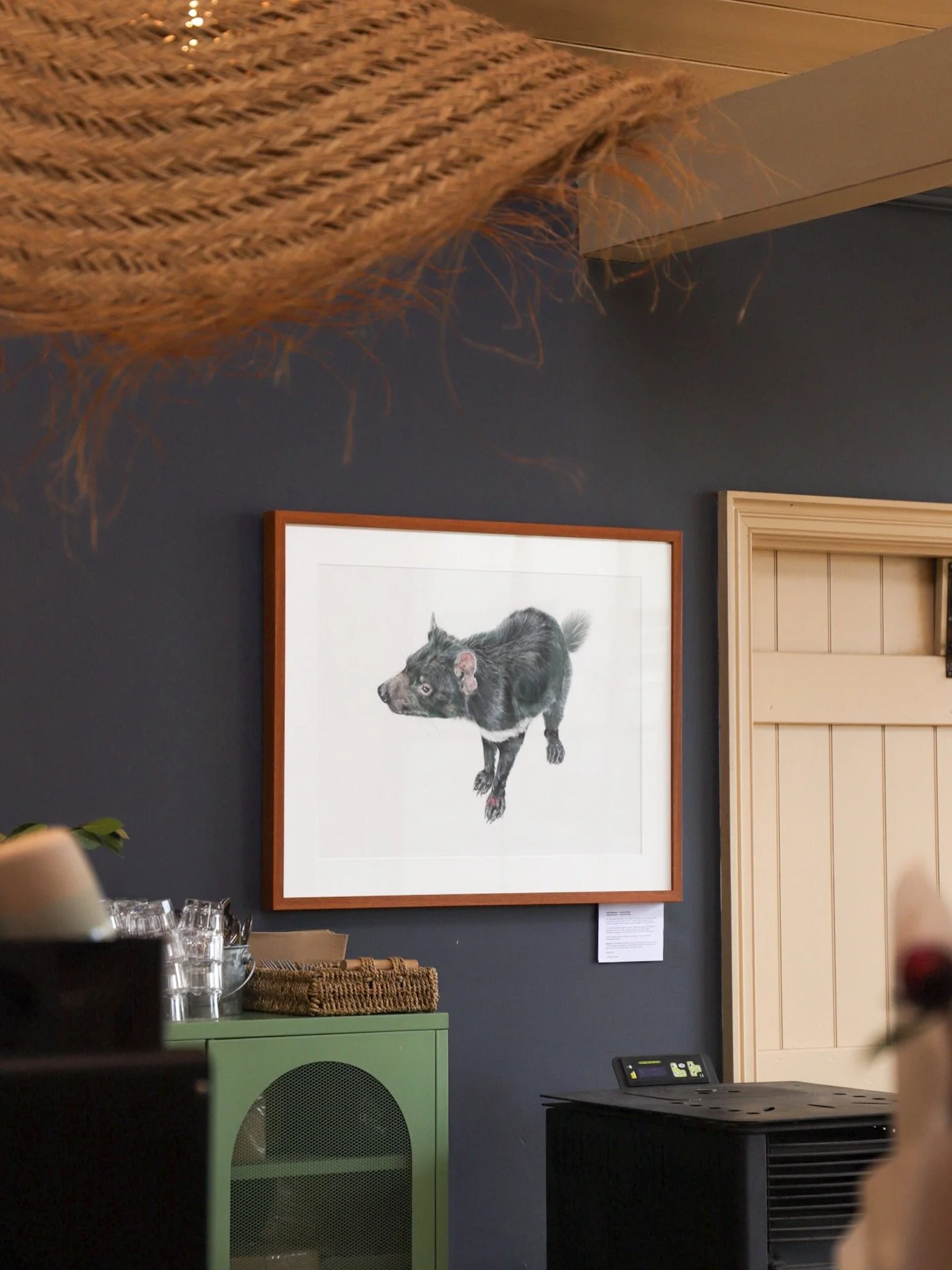 Tasmanian Devil - Rowena Howard

The Tasmanian devil holds a raw strength and presence that I wished to honour in this portrait. Through coloured pencil, I capture the fine details and quiet emotion that reflect both the resilience and vulnerability 