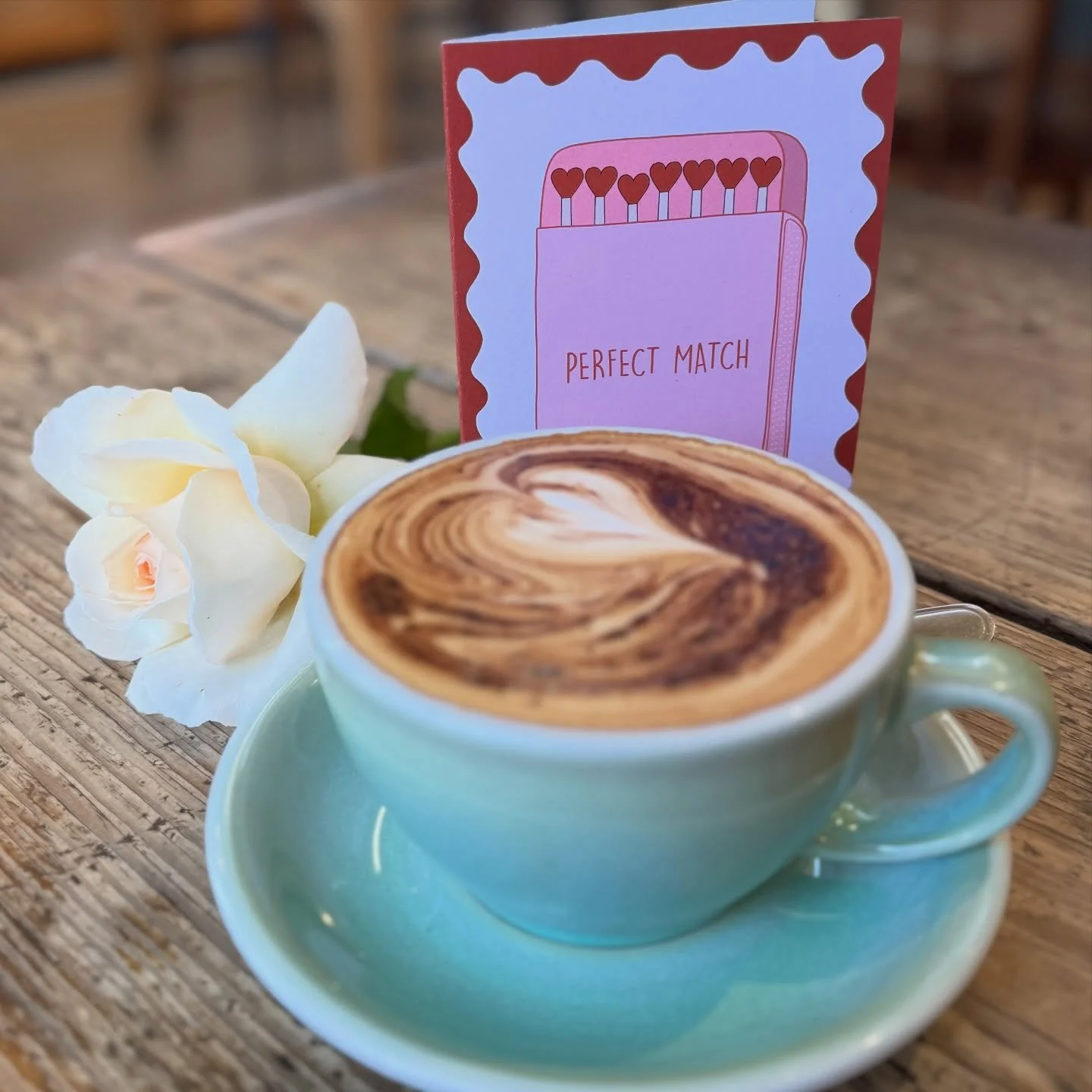 Coffee, Cards + Flowers. A perfect match 😉 

All locally grown and produced - We&rsquo;re Valentine&rsquo;s Day ready and will be open all day &hearts;️