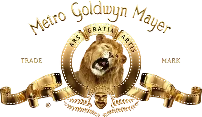 Gold-themed logo featuring a roaring lion's head at the center, surrounded by a circular text that reads 'GRATIA ARTIS' and 'Maro Goldboxing Mayes,' with decorative ribbons and a mask at the bottom.