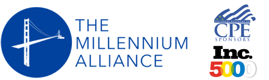Logos of The Millennium Alliance, CPE sponsors, and 5000.