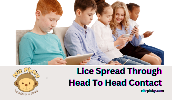 children sitting next to each other looking at tablets.