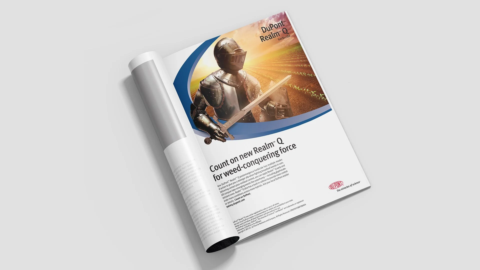 Print ad for Realm Q.