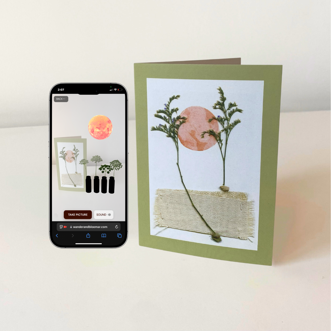 Wander & Bloom AR Greeting Card
