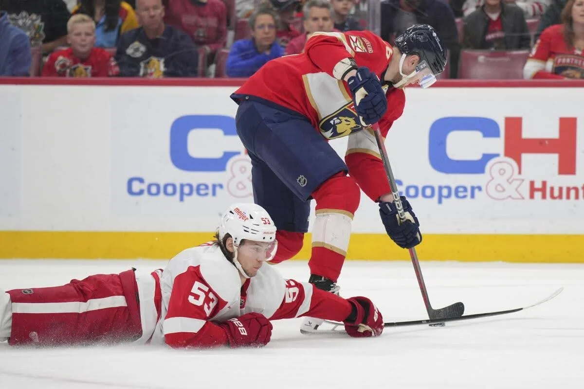 Barkov, Panthers Squeak by Red Wings in Shootout Victory