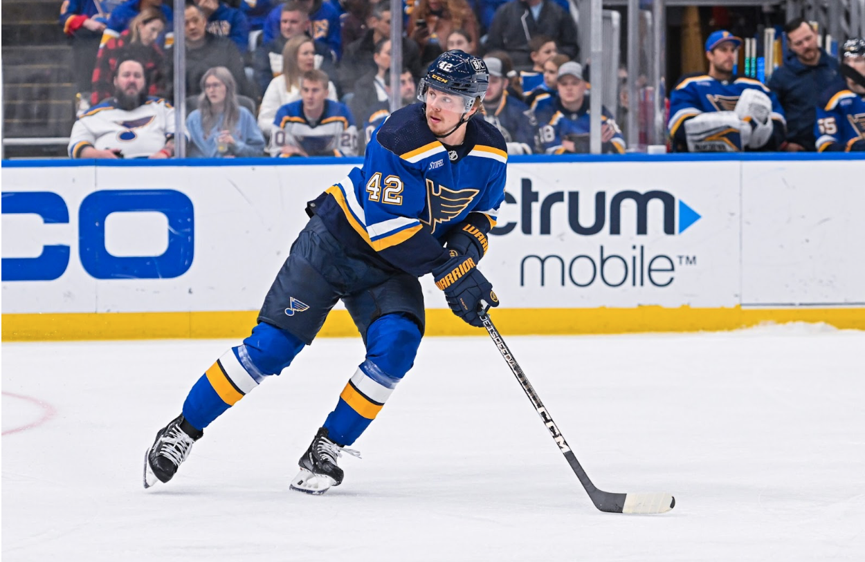 10-Year Shifty Winger Re-Signs with the Blues&nbsp;
