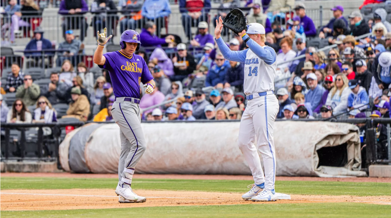 East Carolina Looks to Take Down Tar Heels Baseball for a Spot in the Top 25