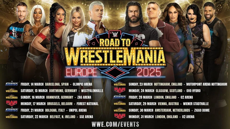 WWE’s European Tour Will Put US Events to Shame