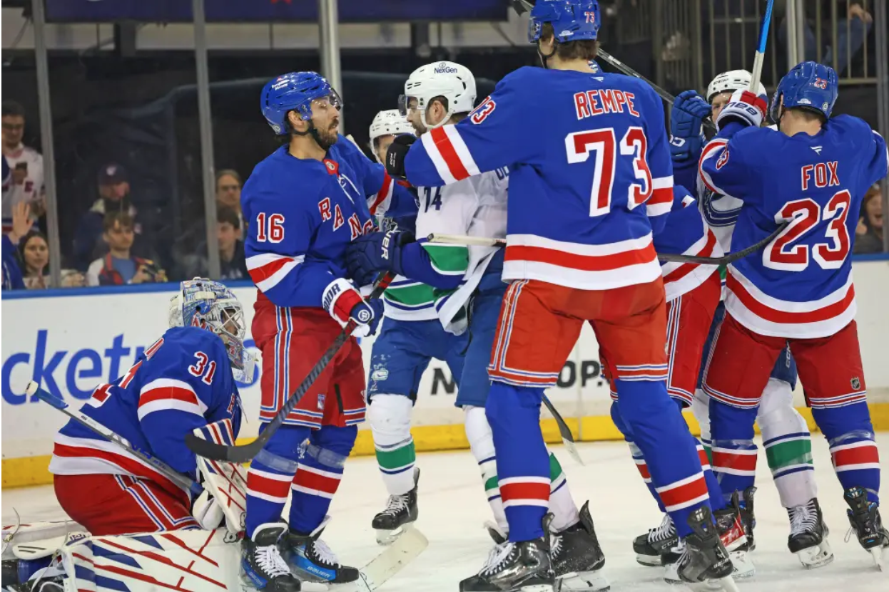 Rangers Blaze Past Canucks as Brodzinski Nets Two in Thrilling Victory