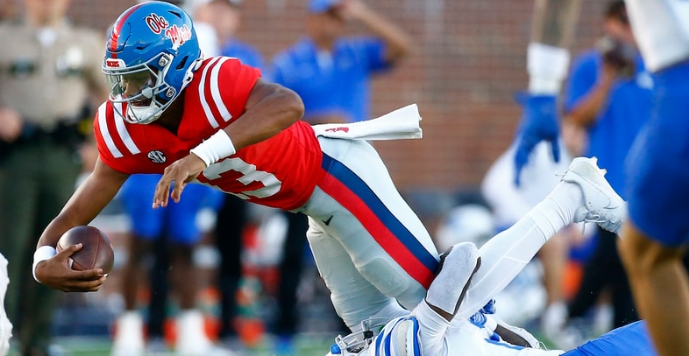 Ankle Injury Puts Ole Miss Quarterback in Doubt for Key Tulane Matchup