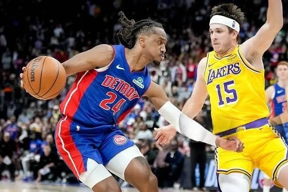 Pistons End Lakers Late Comeback, Snapping Their Nine-Game Win Streak