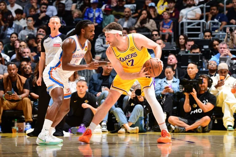 25-26 Thunder Strike Down the Lakers in Their Final Regular Season Meeting