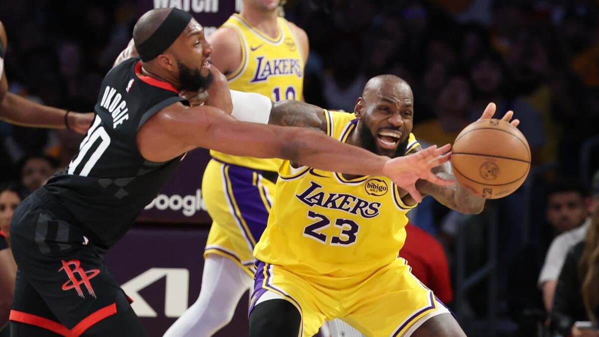 The 25-26 Lakers Hold Off the Rockets to Win a Crucial Game One