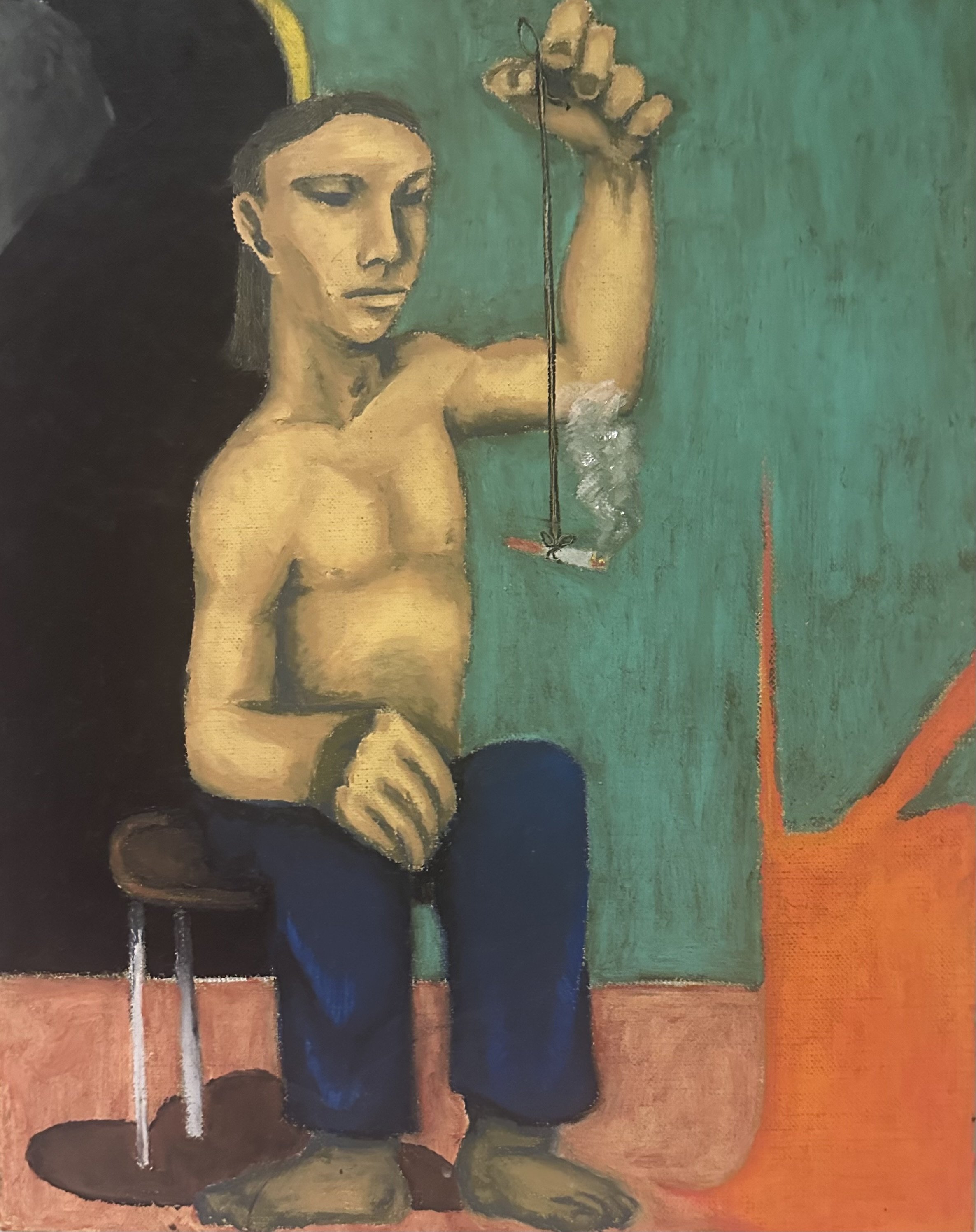 Yoso Koh | Man Sitting on a Chair, 2021