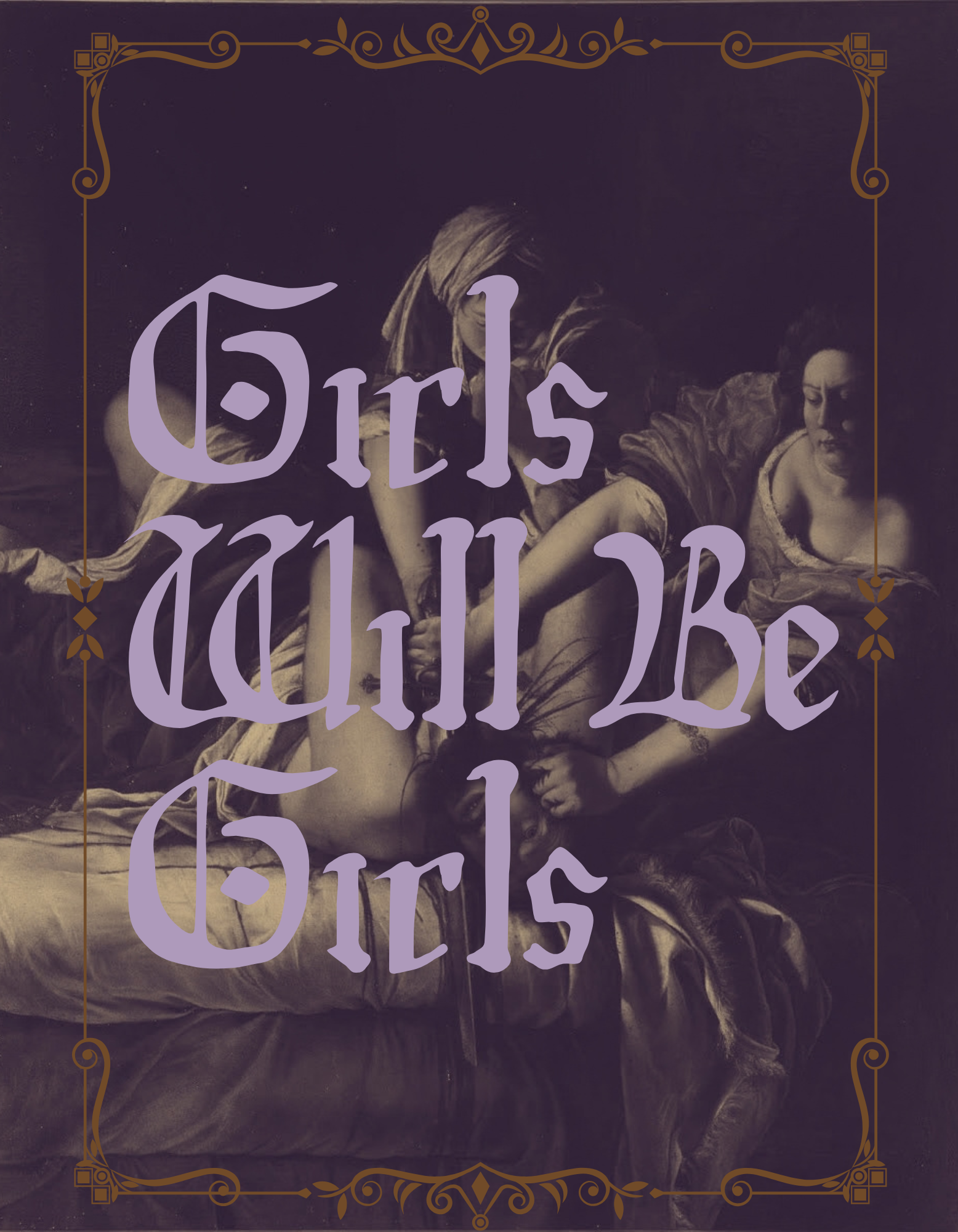 Girls Will Be Girls - postcard