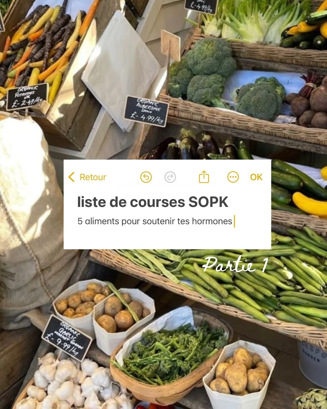 Ma liste de courses SOPK - Part 1 

Cycles irr&eacute;guliers, prise de poids, acn&eacute;, hirsutisme, r&eacute;sistance &agrave; l&rsquo;insuline&hellip;
Ton alimentation peut vraiment faire la diff&eacute;rence sur le syndrome des ovaires polykyst