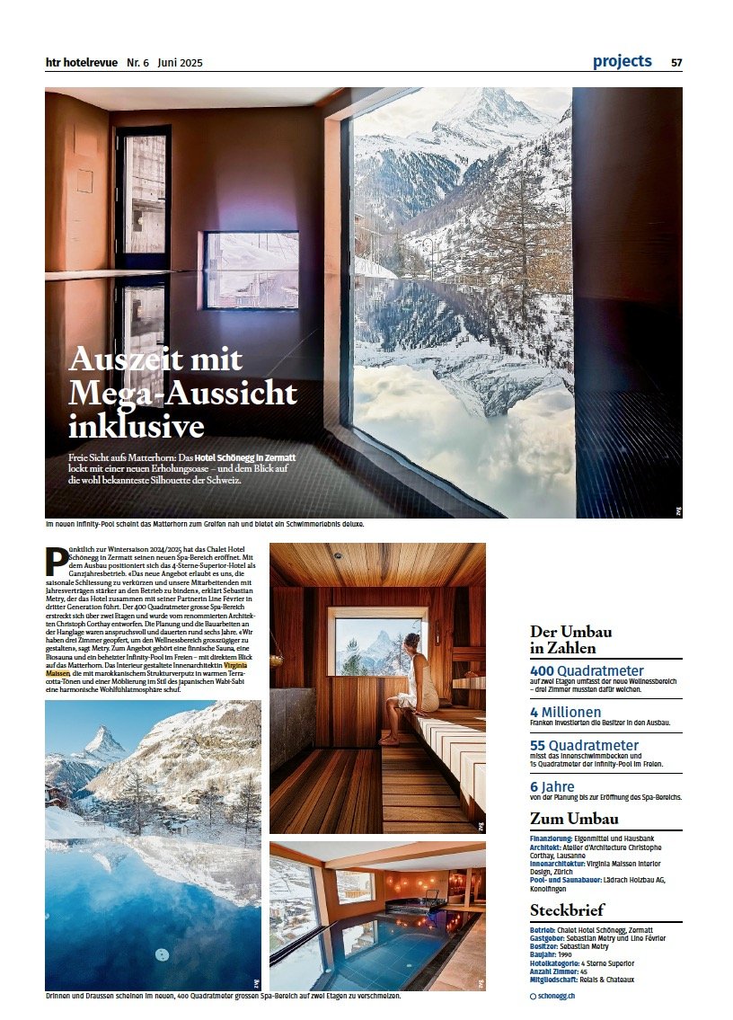Hotelrevue Nr. 6/25 Projekt Hotel Schönegg