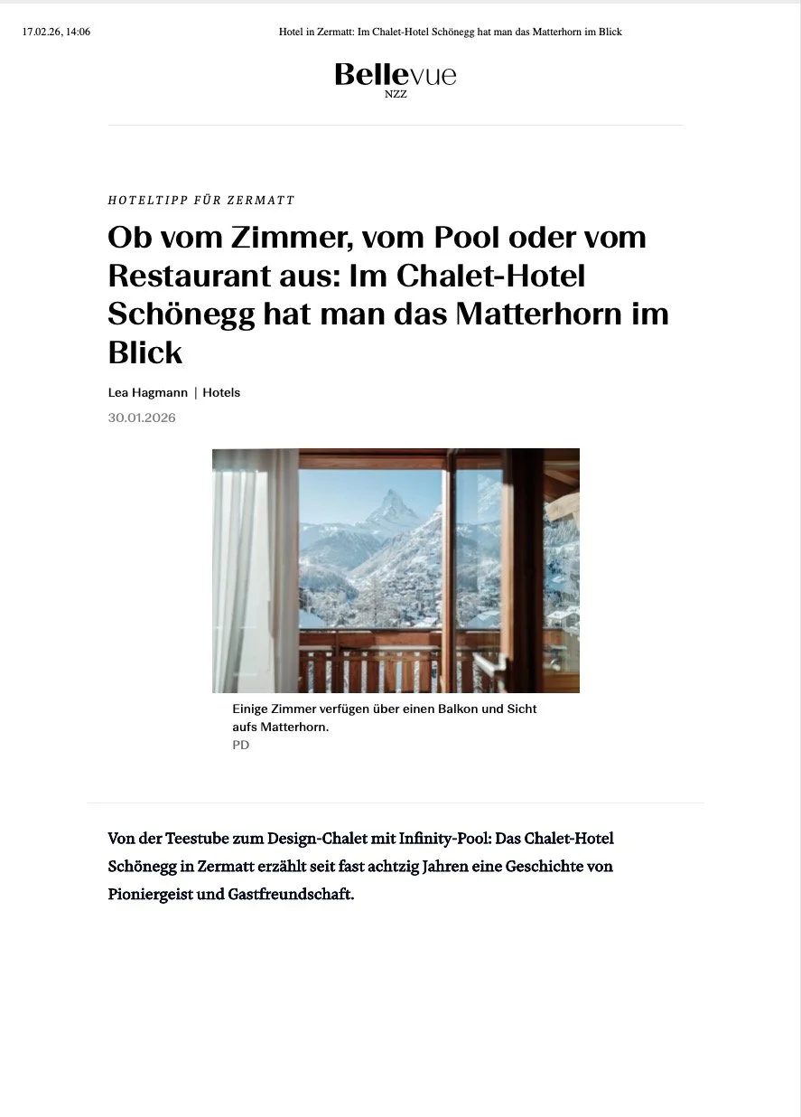 Chalet Hotel Schönegg x Virginia Maissen
