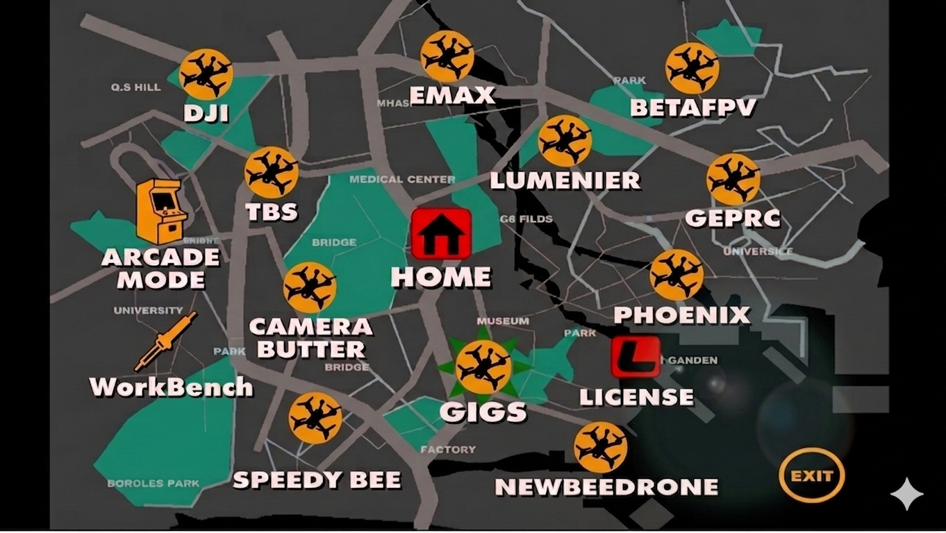 Myoka City Map — open world overview