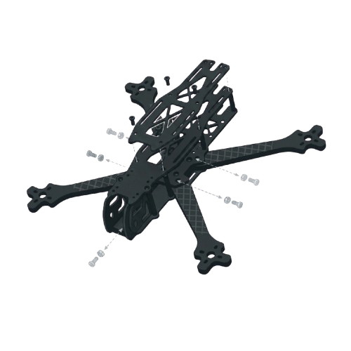 Drone frame exploded view