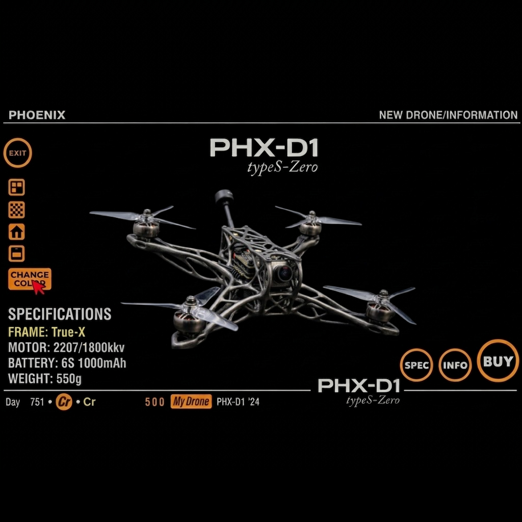 Phoenix D1 typeS-Zero — flagship FPV drone