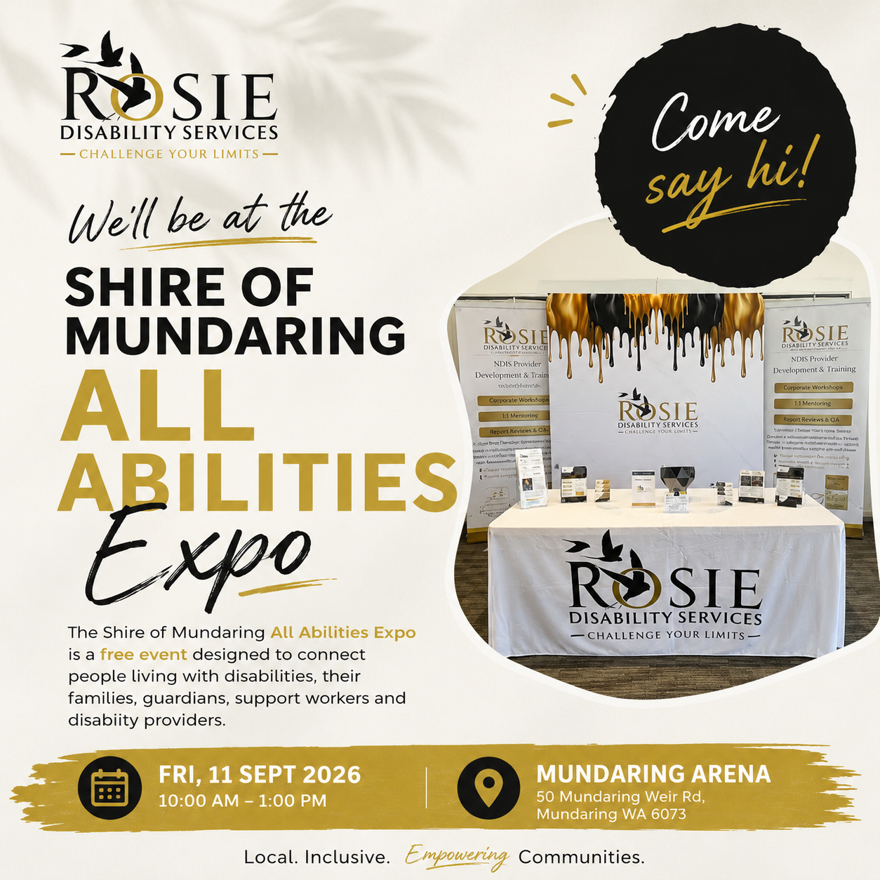 Come Say Hi! RDS at the Mundaring All Abilities Expo