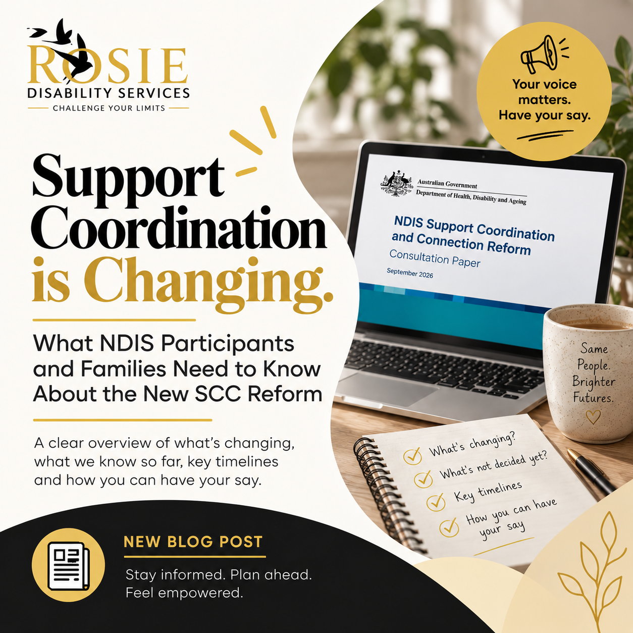 Support Coordination is Changing: What NDIS Participants Need to Know About the New SCC Reform