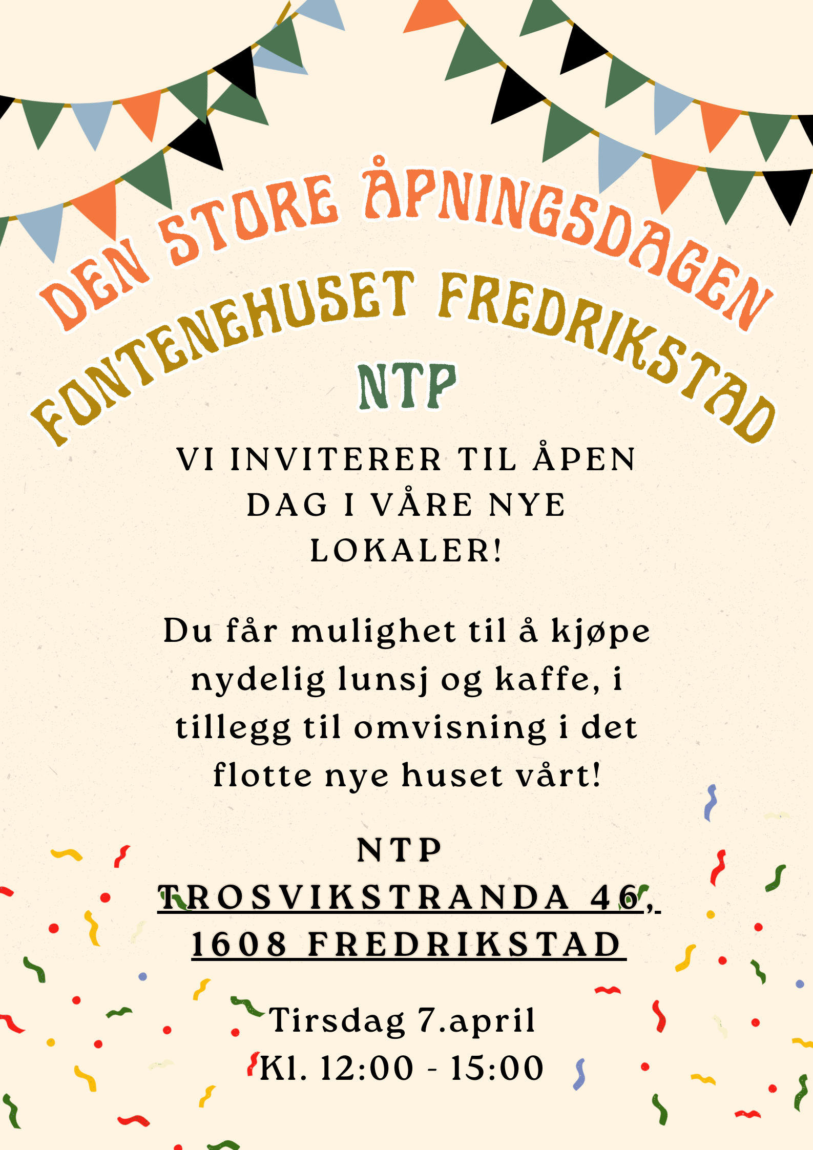 FONTENEHUSET ÅPNER I NYE LOKALER 7.APRIL