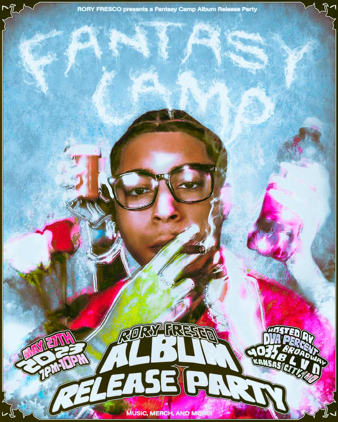 Rory Fresco - Fantasy Camp Listening Party Flyer (2023)