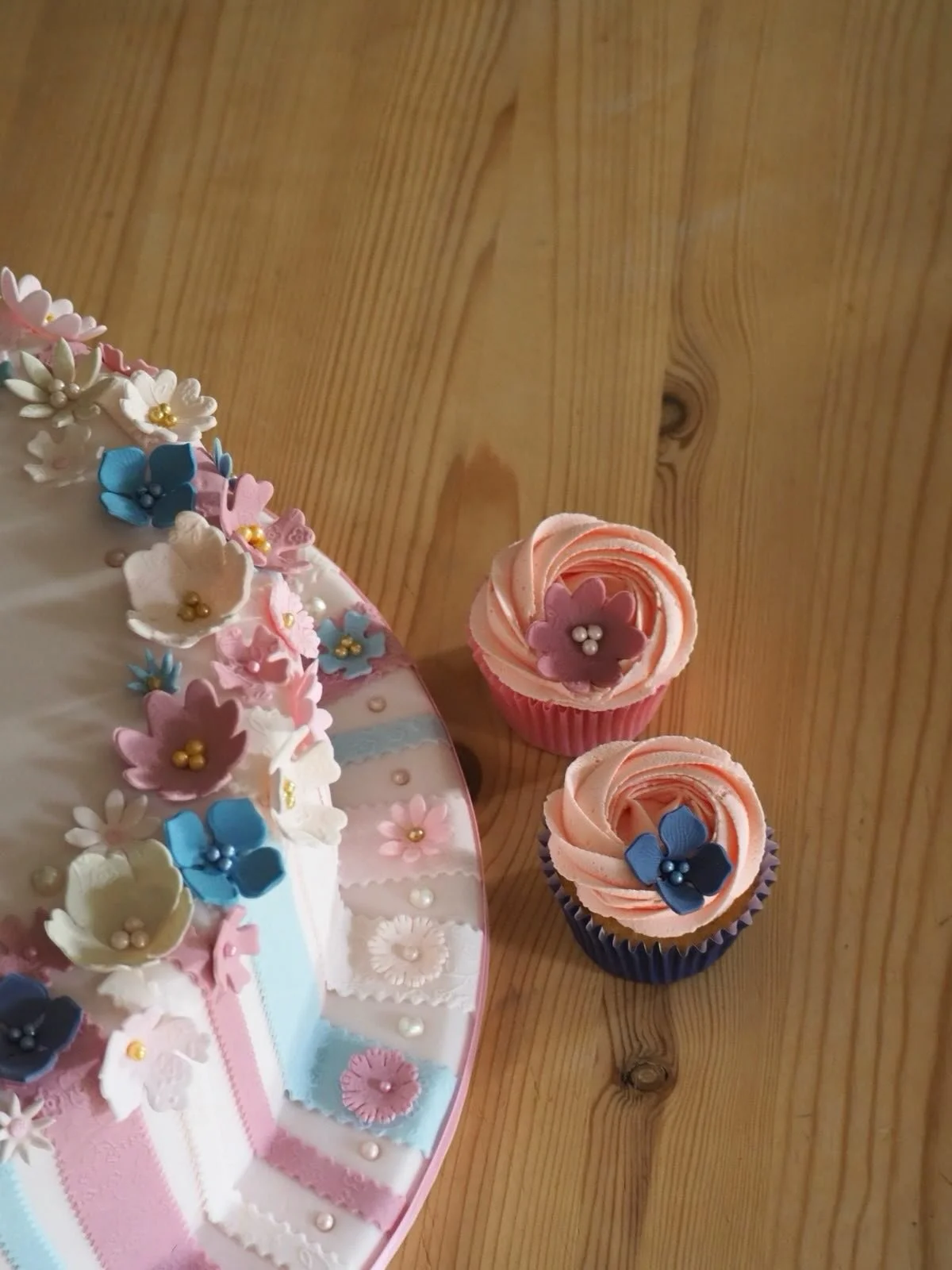 🧁 The prettiest flower girls (cupcakes) &bull; for a gorgeous spring wedding at @bodysgallenhallspa 

#ipreview via @preview.app #weddingcupcakes #weddingcake #prettycakes